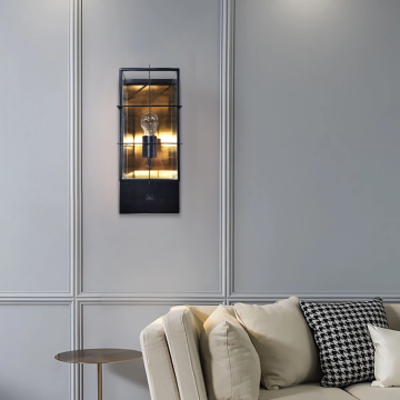 Modern Interior Mounted Sconce Rectangle Light for Hotel Bedroom and Home Wall Decor