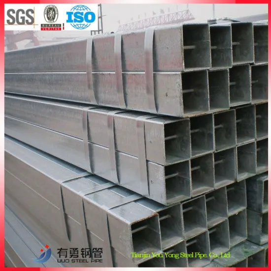 astm a500 galvanized square steel pipe/ weight ms square pipe