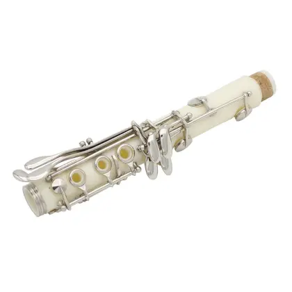 17-key Clarinet Abs Nickel-plated Buttons Double-barrel Excellent White Clarinet with Woodwind Musical Instrument Accessories