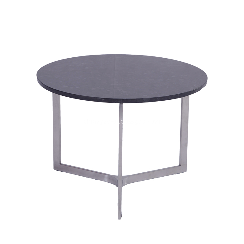 Modern Stainless Steel Round Marble Coffee Table, High Quality Modern