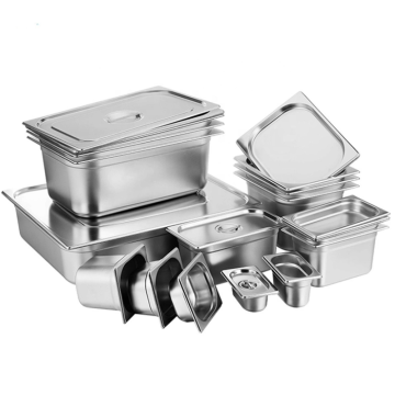 Stainless steel gastronorm containers for hotel restaurant