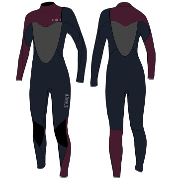 Bên bờ biển 3/2 mm Neoprene Zipper miễn phí bộ đồ lặn phụ nữ