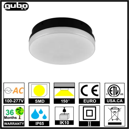 GUBO Smart DC24V LED Bulkhead Light: 9W and 12W Models