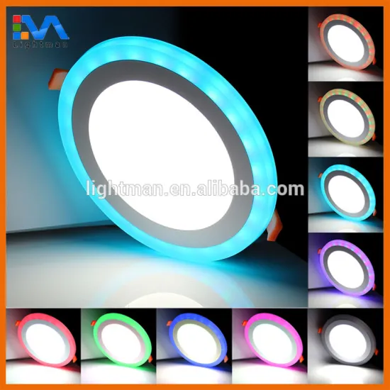 Recessed 2 in 1 LED Panel Lights double color double ring panel lights
