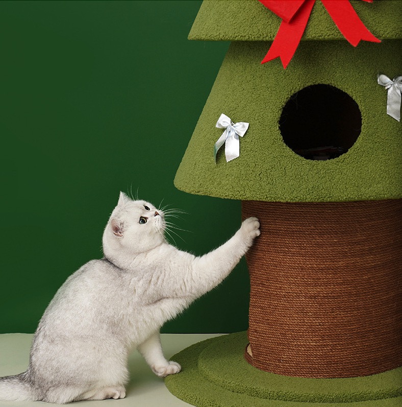 Hot sale Pet Christmas Tree Cat Beds House