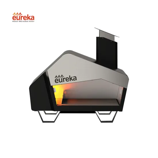 Stainless Steel Dual Fuel Propane Wood Fire Outdoor Pizza Oven