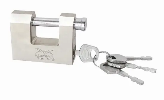 D-Shape Side-Open Brass Padlock with Vane Keys
