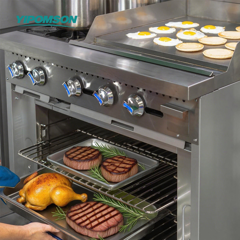 catering gas stove with baking oven catering gas stove with baking oven