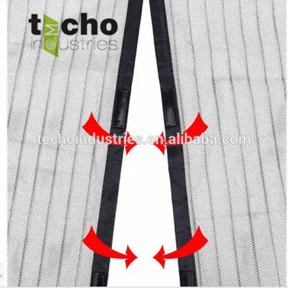 Amazon Polyester mesh magnetic screen door curtain 36"x80"
