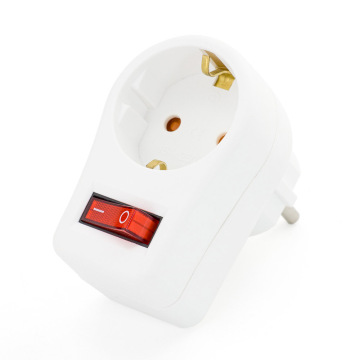Adaptador de socket Russia Wonplug con Switch for Corea, alemán y cuencas europeas de pared