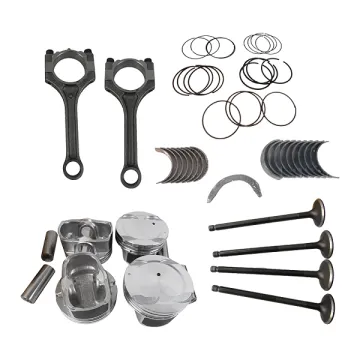 Hyundai Kia Engine Parts: Piston, Piston Rings, Connecting Rod, Thrust Plate, Crankshaft, and Bearings
