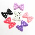 Gemischte Farbe Cabochons Polka Dot Bowknot Fliege Flatback Harz für Scrapbooking Craft Verzierungen