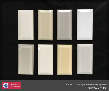 Glossy white ceramic subway tile 4x16 bathroom tile