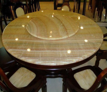 Marble indoor table tops, Yellow onyx table tops, round marble table tops