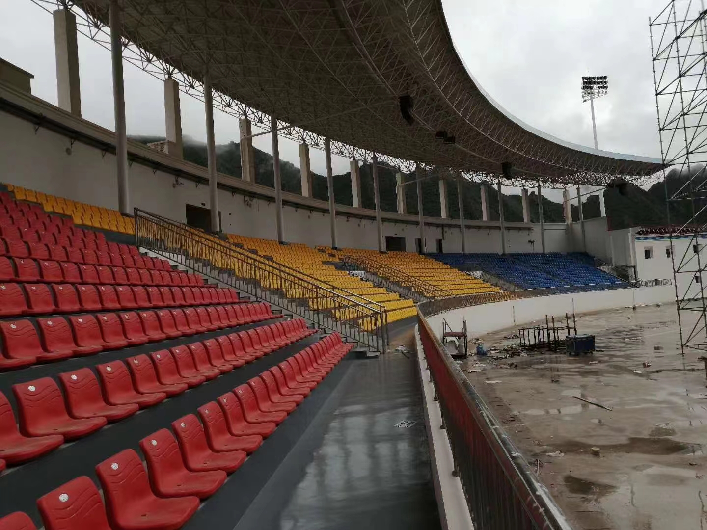 High backrest stadium placstic chair