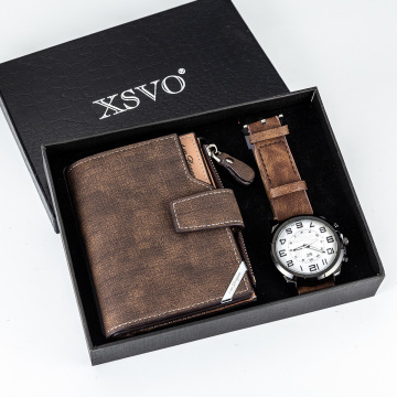 Hot Selling Men's Wallet and Watch Gift Set: Creative Combination for Stylish Gifting