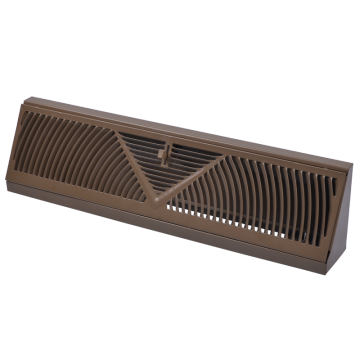 18 \ "Corner Baseboard Air Kühlergrill: Einstellbare Registerluftentlüftungsabdeckung mit reibungslosen Betriebshebel