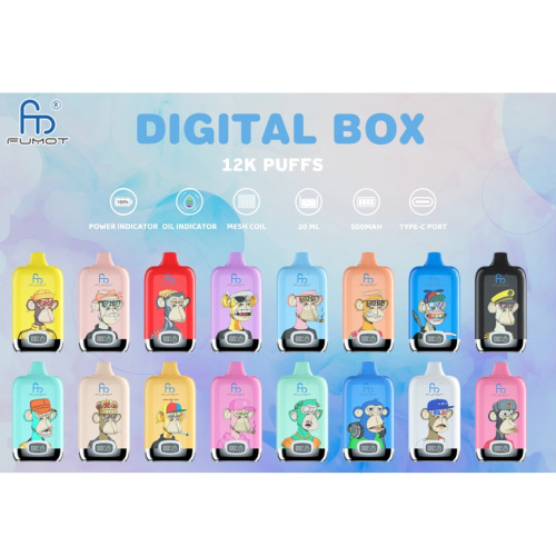 FUMOT DIGITAL BOX 12000Puff Wholesale Price Single-use Vape