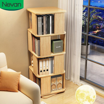 Modern Design Wooden Bookcases for Living Room Storage
