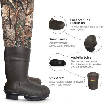 Ελαφρύ camo αδιάβροχα αναπνεύσιμα waders για άνδρες και γυναίκες - Bootfoot Duck Hunting &amp; Fishing