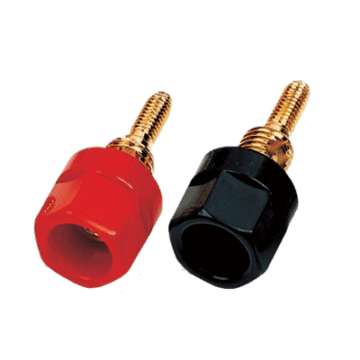 Transparent caps audio binding post