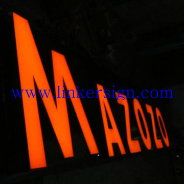 manufacturing 3d front lit channel letter sign