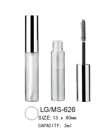 empty round lipgloss/mascara packaging