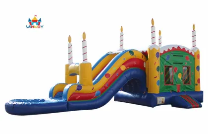 26ft Commercial Inflatable Bounce House Birthday Cake Combo