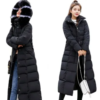 Newest Arrival Elegant Women's Winter Coats with Large Fur Collar