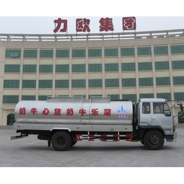 Camión tanque de leche de transporte