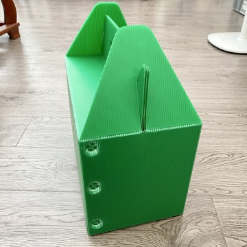 Зеленые полипропиленовые гофрированные пластиковые складные упаковочные коробки