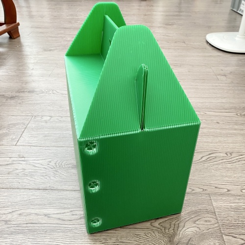 Green PP Corrugated Plastic Folding Packing Boxes