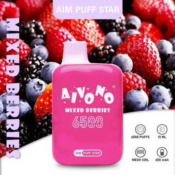 Vendre à chaud Aivono Aim-Puff Star 6500 Puffs Disposable Vape