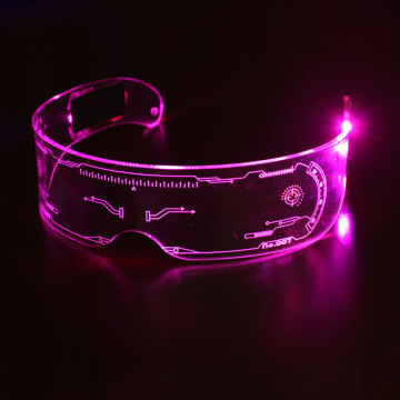 Luminous LED Visor Glasses for Parties and Events
