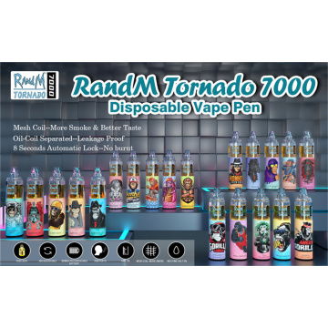 Randm Tornado 7000 Disposable Vape Electric Cigarrette