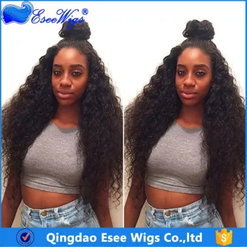 Kinky Curly Full Lace Human Hair Wigs & Lace Front Wig Brazilian Human Hair Density 120%