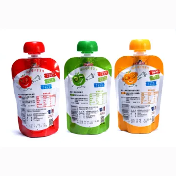 Custom Plastic Spout Packaging Bag Baby Food Pouch