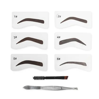 Professional Eyebrow Makeup Kit: Eyebrow Powder, Pencil, Stick, and Brush Set