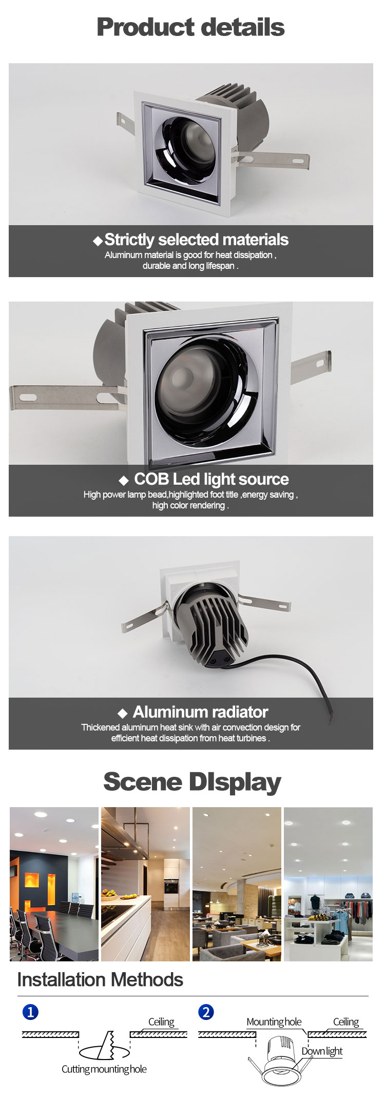 round square downlight