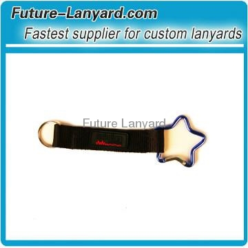 Wholesale keychain lanyard with slipt ring