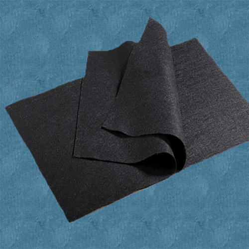 Material de tecido não tecido agulhado preto