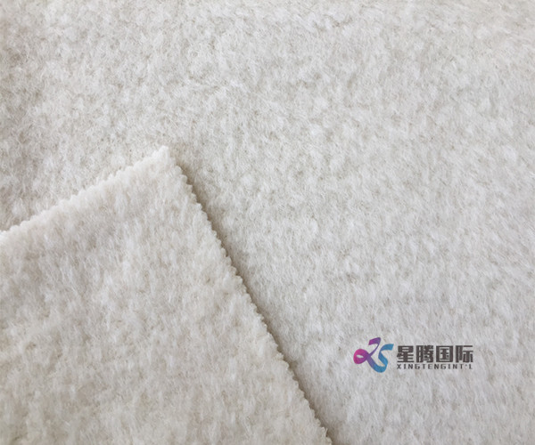 Super Soft White Alpaca Fabric For Garment