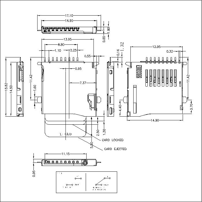 TSIM series 1.80mm height connector ATK-TSIM180A004