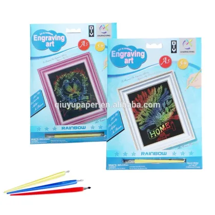 paper crafts engraving card foil art