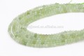 las perlas verdes baratas del prehnite sueltan la piedra de gema para los granos de las piedras del collar para la joyería diy