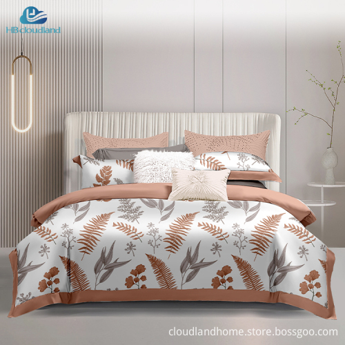 Cloudland Rikki Printed Designer Cotton Duvet Cover Set - Queen Size 3 Pieces