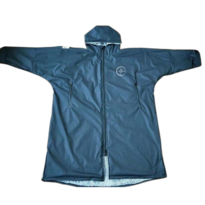 adult hooded waterproof dry changing robe outdoor jacket