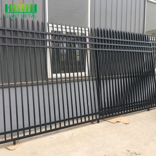 Wrought Iron Steel Tubular Prefab Picket Fence Panels