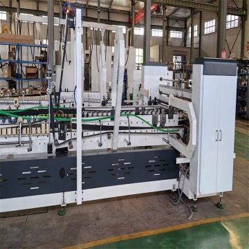 corrugated carton gluing and stitching machine