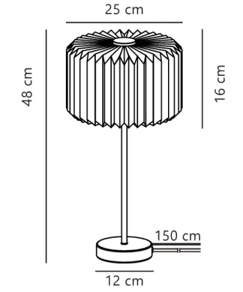 Vivienne Pleated Fabric Wall Lamp